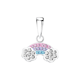Regenbogen Kinder Kettenanhnger 925 Silber