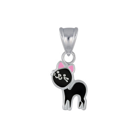 Katzen Kinder Kettenanh�nger 925 Silber