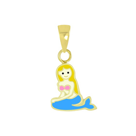 Meerjungfrauen Kinder Kettenanhnger 925 Silber