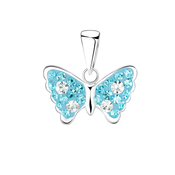 Schmetterling Kinder Kettenanhnger 925 Silber