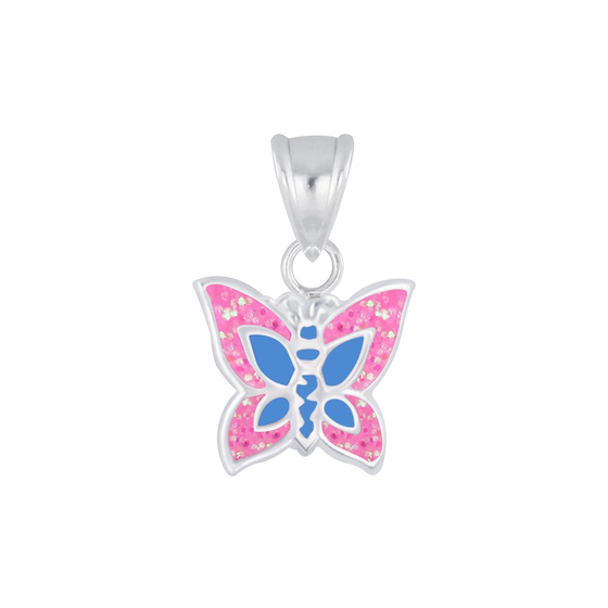 Schmetterling Kinder Kettenanhnger 925 Silber