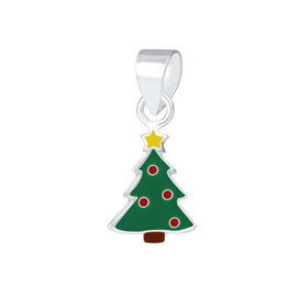 Weihnachtsbaum Kinder Kettenanh�nger 925 Silber