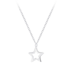 Stern Kinder Halskette 925 Silber