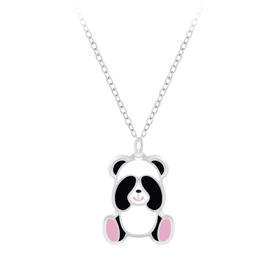Panda Kinder Halskette 925 Silber