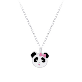 Panda Kinder Halskette 925 Silber
