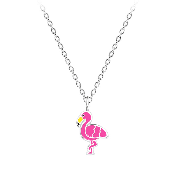 Flamingo Kinder Halskette 925 Silber