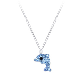 Delfin Kinder Halskette 925 Silber