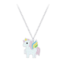 Einhorn Kinder Halskette 925 Silber