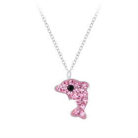 Delfin Kinder Halskette 925 Silber