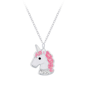Einhorn Kinder Halskette 925 Silber