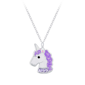 Einhorn Kinder Halskette 925 Silber