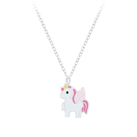 Einhorn Kinder Halskette 925 Silber