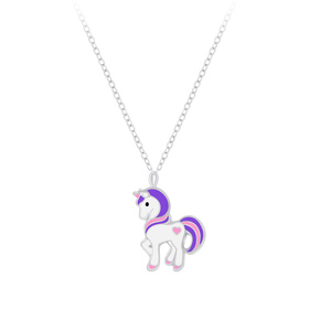 Einhorn Kinder Halskette 925 Silber