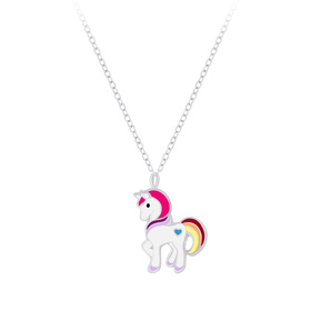 Einhorn Kinder Halskette 925 Silber
