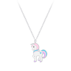 Einhorn Kinder Halskette 925 Silber