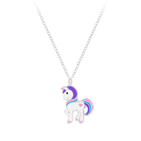 Einhorn Kinder Halskette 925 Silber