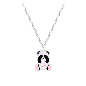 Panda Kinder Halskette 925 Silber