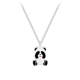 Panda Kinder Halskette 925 Silber