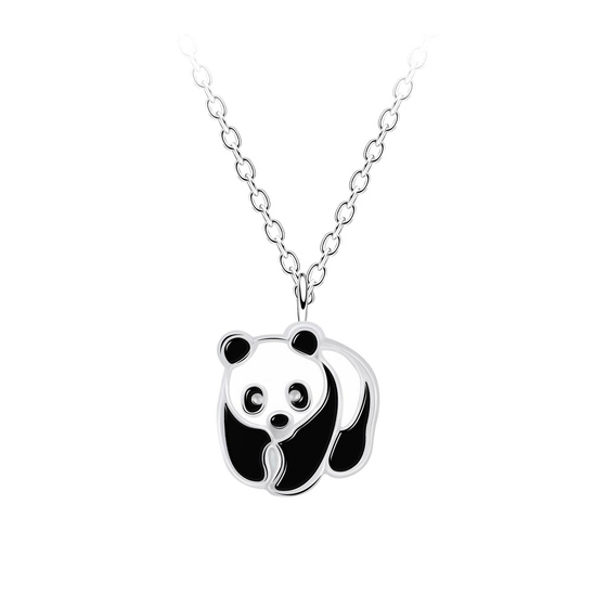 Panda Kinder Halskette 925 Silber