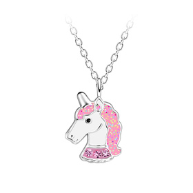 Einhorn Kinder Halskette 925 Silber