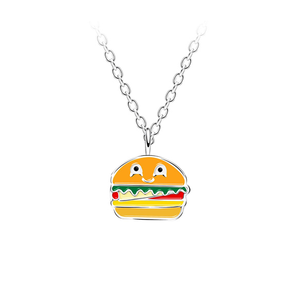 Burger Kinder Halskette 925 Silber