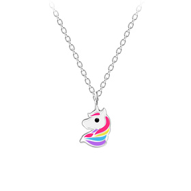 Einhorn Kinder Halskette 925 Silber