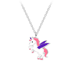 Einhorn Kinder Halskette 925 Silber