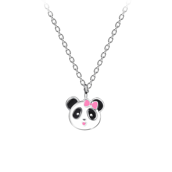 Panda Kinder Halskette 925 Silber