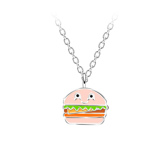 Burger Kinder Halskette 925 Silber