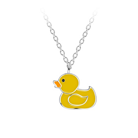 Enten Kinder Halskette 925 Silber