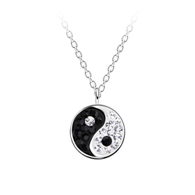 Yin Yang Kinder Halskette 925 Silber