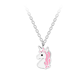Einhorn Kinder Halskette 925 Silber