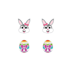 Ostern Kinder Ohrringe Set 925 Silber