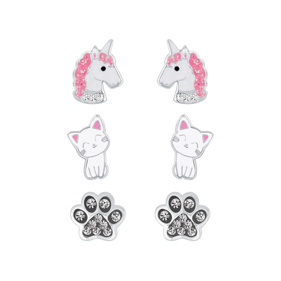 Best Seller Kids Kinder Ohrringe Set 925 Silber