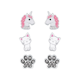 Best Seller Kids Kinder Ohrringe Set 925 Silber