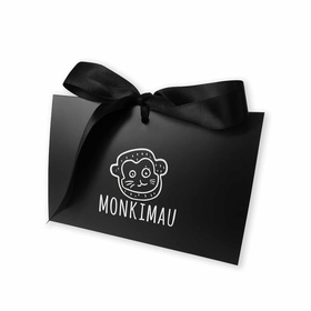 Geschenkschachtel im Handtaschen-Design schwarz klein