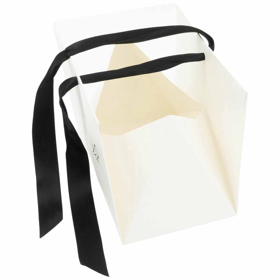 Geschenkschachtel im Handtaschen-Design wei klein