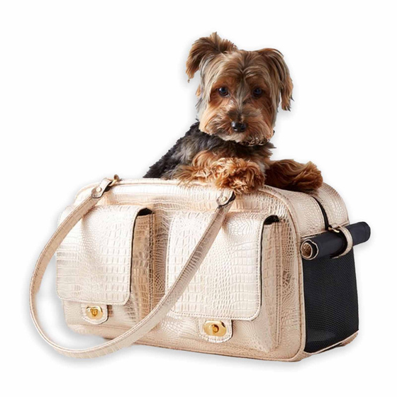 Luxuri�se Transporttasche f�r Hunde & Katzen - gold