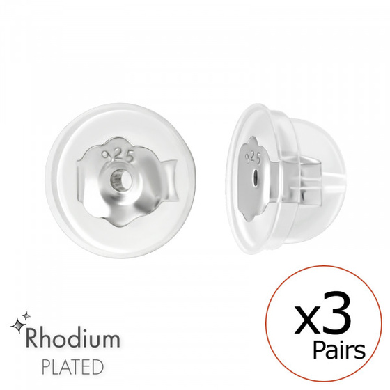 Ohrstecker Ersatz Verschl�sse aus 925 Silber