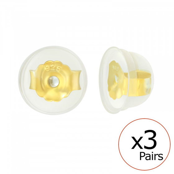 Ohrstecker Ersatz Verschl�sse aus 925 Silber