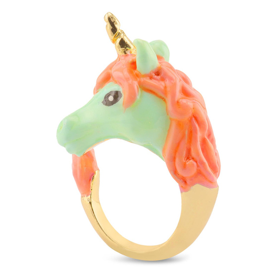 Einhorn Ring vergoldet