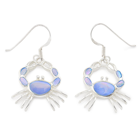 Auf dem Bild zu sehen sind Damen Ohrringe Krebs Ohrh�nger aus 925 Sterling Silver echt Silber