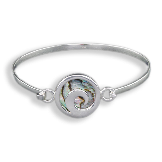 Surfer Wellen Silber Armreifen