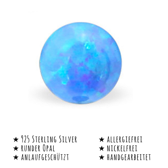 Kugel Ohrringe aus 925 Silber