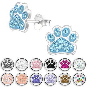 Auf dem Bild zu sehen ist ein Kinder Ohrringe Pfote...