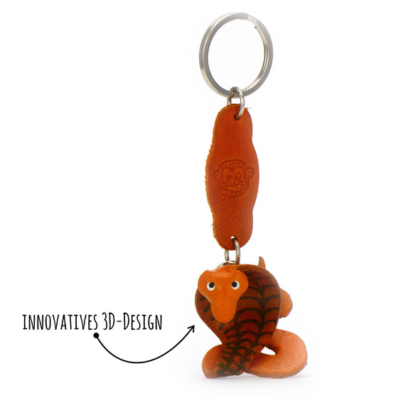 Schlangen Schlsselanhnger aus Leder