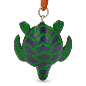 Auf dem Bild zu sehen ist eine Landschildkröte aus Leder...