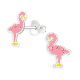 Auf dem Bild zu sehen sind Kinderohrringe Flamingo...