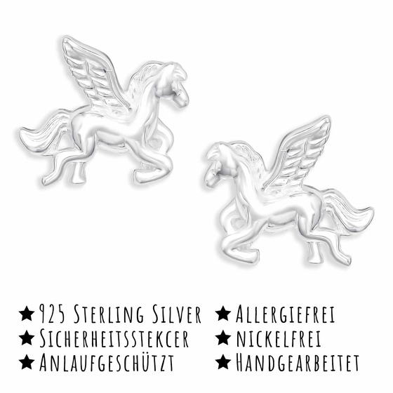 Pferde Kinder Ohrringe aus 925 Silber