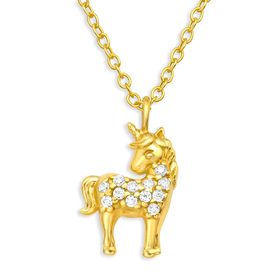 Einhorn Halskette aus 925 Silber